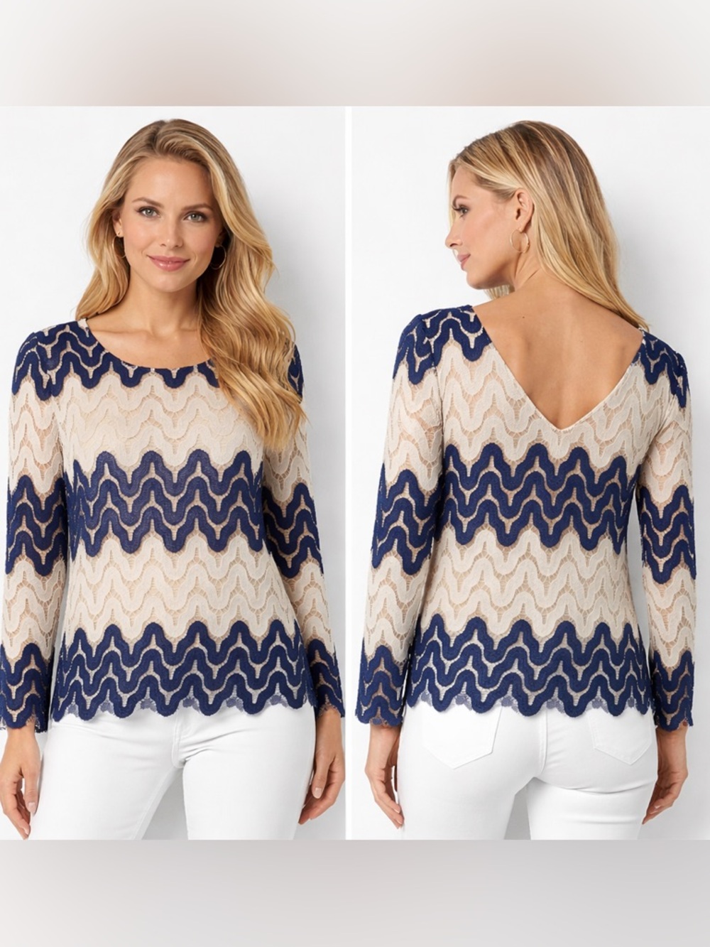 BCBGMaxAzria Chevron Top.